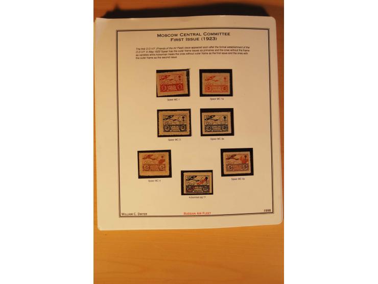 FLUGPOSTVIGNETTEN: 1925/33 (ca.), enorm umfangreiche Sammlung von ca. 400 Flugpost-Vignetten, über 20 Luftpostlotterie-Losen,
