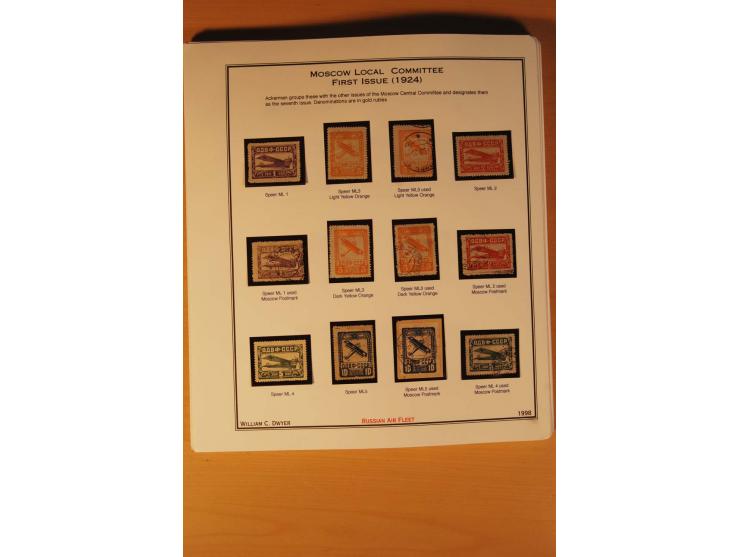 FLUGPOSTVIGNETTEN: 1925/33 (ca.), enorm umfangreiche Sammlung von ca. 400 Flugpost-Vignetten, über 20 Luftpostlotterie-Losen,