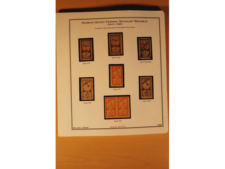 FLUGPOSTVIGNETTEN: 1925/33 (ca.), enorm umfangreiche Sammlung von ca. 400 Flugpost-Vignetten, über 20 Luftpostlotterie-Losen,