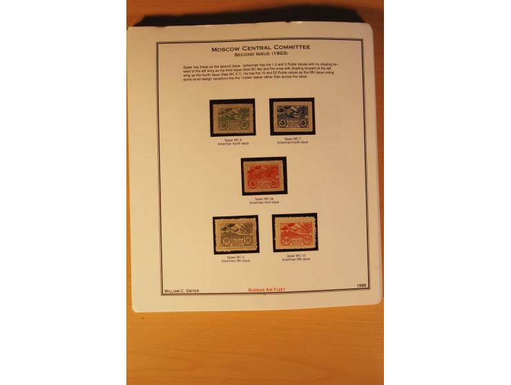 FLUGPOSTVIGNETTEN: 1925/33 (ca.), enorm umfangreiche Sammlung von ca. 400 Flugpost-Vignetten, über 20 Luftpostlotterie-Losen,