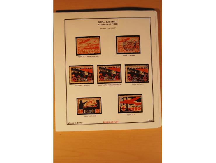 FLUGPOSTVIGNETTEN: 1925/33 (ca.), enorm umfangreiche Sammlung von ca. 400 Flugpost-Vignetten, über 20 Luftpostlotterie-Losen,