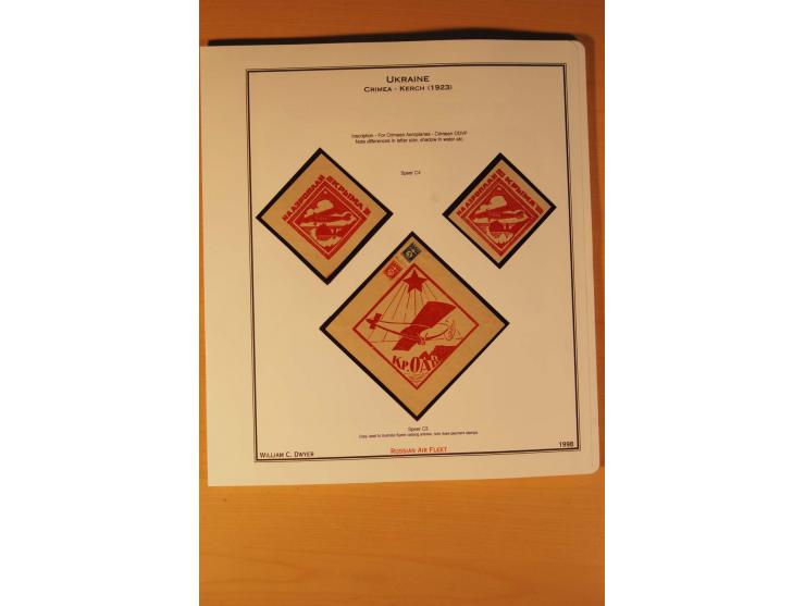 FLUGPOSTVIGNETTEN: 1925/33 (ca.), enorm umfangreiche Sammlung von ca. 400 Flugpost-Vignetten, über 20 Luftpostlotterie-Losen,