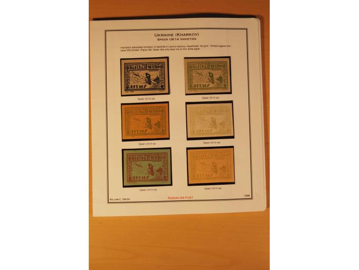 FLUGPOSTVIGNETTEN: 1925/33 (ca.), enorm umfangreiche Sammlung von ca. 400 Flugpost-Vignetten, über 20 Luftpostlotterie-Losen,