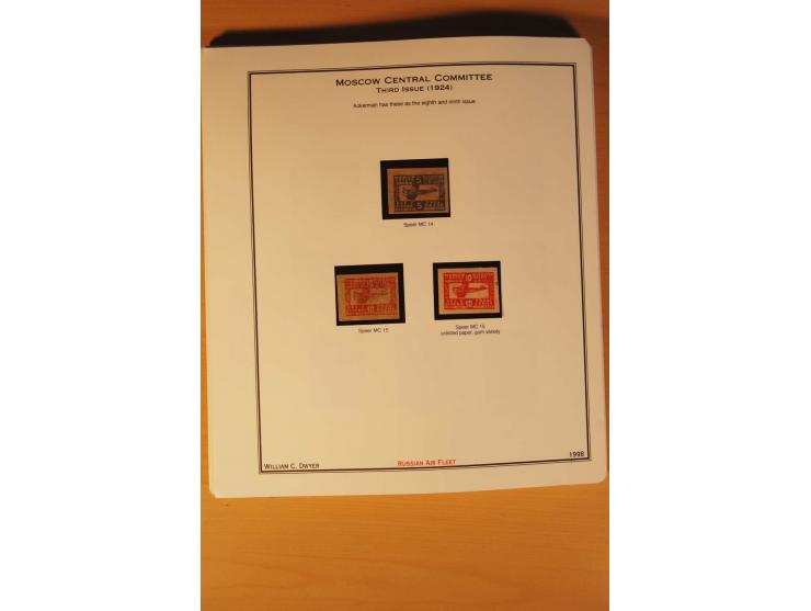 FLUGPOSTVIGNETTEN: 1925/33 (ca.), enorm umfangreiche Sammlung von ca. 400 Flugpost-Vignetten, über 20 Luftpostlotterie-Losen,