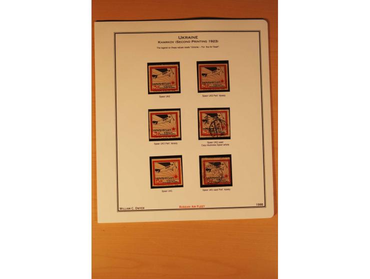 FLUGPOSTVIGNETTEN: 1925/33 (ca.), enorm umfangreiche Sammlung von ca. 400 Flugpost-Vignetten, über 20 Luftpostlotterie-Losen,
