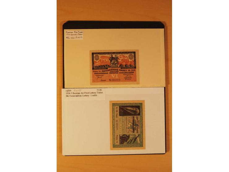 FLUGPOSTVIGNETTEN: 1925/33 (ca.), enorm umfangreiche Sammlung von ca. 400 Flugpost-Vignetten, über 20 Luftpostlotterie-Losen,