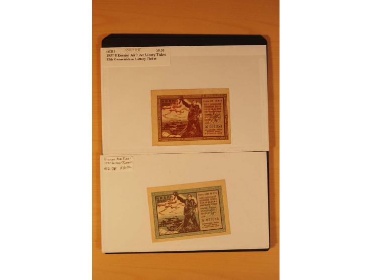 FLUGPOSTVIGNETTEN: 1925/33 (ca.), enorm umfangreiche Sammlung von ca. 400 Flugpost-Vignetten, über 20 Luftpostlotterie-Losen,