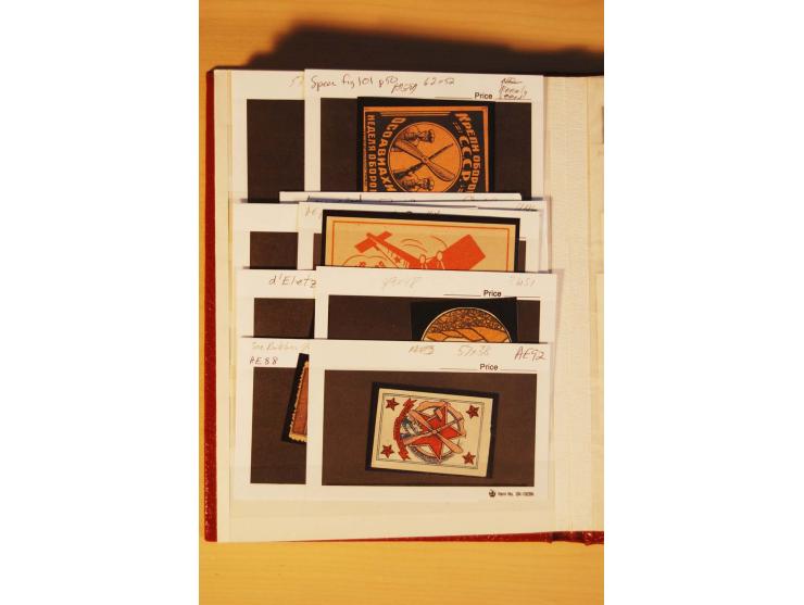 FLUGPOSTVIGNETTEN: 1925/33 (ca.), enorm umfangreiche Sammlung von ca. 400 Flugpost-Vignetten, über 20 Luftpostlotterie-Losen,