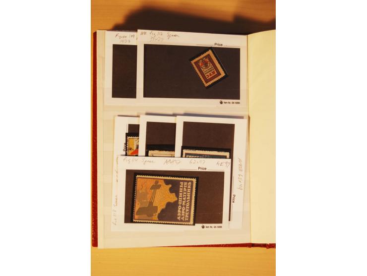 FLUGPOSTVIGNETTEN: 1925/33 (ca.), enorm umfangreiche Sammlung von ca. 400 Flugpost-Vignetten, über 20 Luftpostlotterie-Losen,