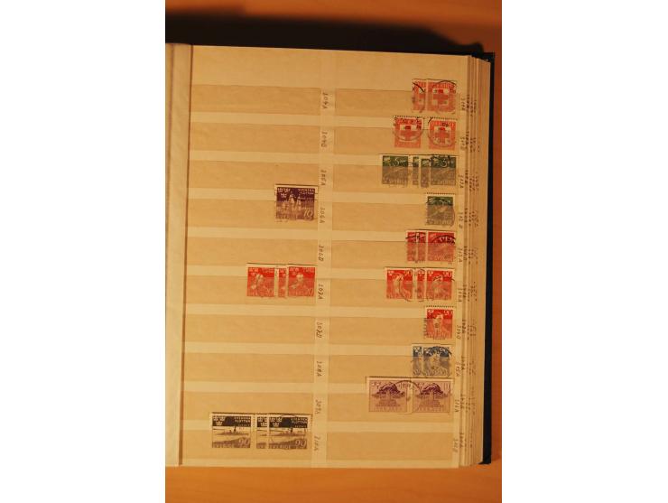 1858/1976, postfrischer und gestempelter Doublettenposten, überwiegend nach 1945, in 3 Einsteckbüchern