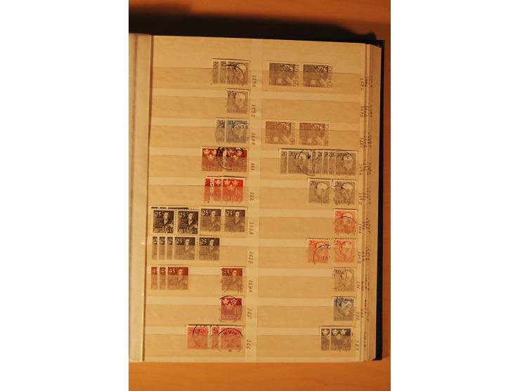 1858/1976, postfrischer und gestempelter Doublettenposten, überwiegend nach 1945, in 3 Einsteckbüchern