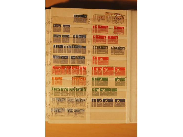 1858/1976, postfrischer und gestempelter Doublettenposten, überwiegend nach 1945, in 3 Einsteckbüchern
