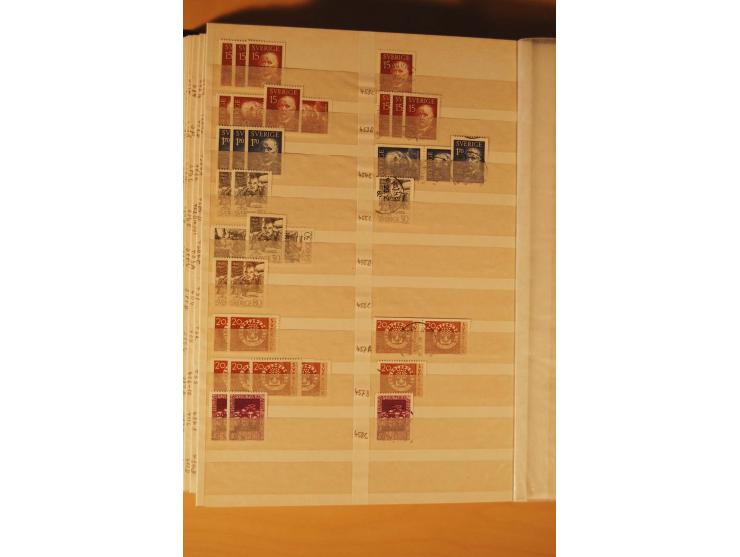 1858/1976, postfrischer und gestempelter Doublettenposten, überwiegend nach 1945, in 3 Einsteckbüchern