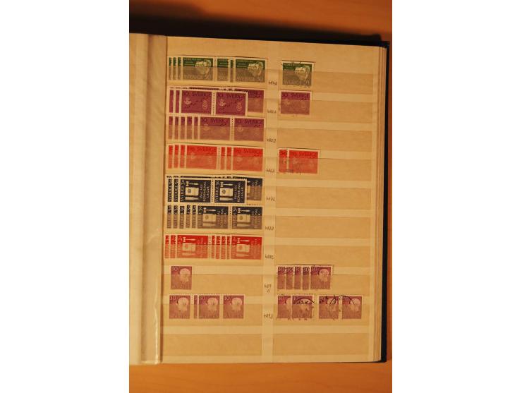 1858/1976, postfrischer und gestempelter Doublettenposten, überwiegend nach 1945, in 3 Einsteckbüchern