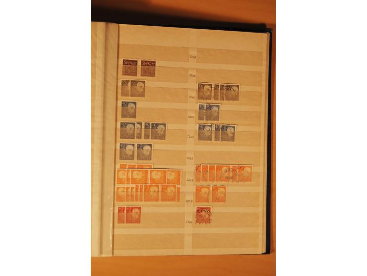 1858/1976, postfrischer und gestempelter Doublettenposten, überwiegend nach 1945, in 3 Einsteckbüchern