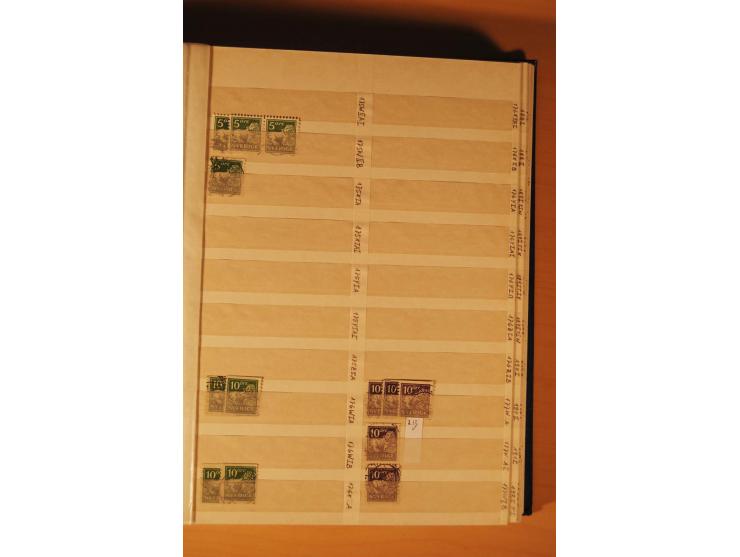 1858/1976, postfrischer und gestempelter Doublettenposten, überwiegend nach 1945, in 3 Einsteckbüchern