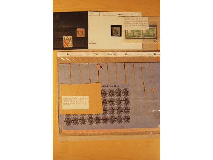 1850/1950 (ca.), postfrischer, ungebrauchter und gestempelter Posten mit guten Ausgaben, Abarten und Besonderheiten, einige B