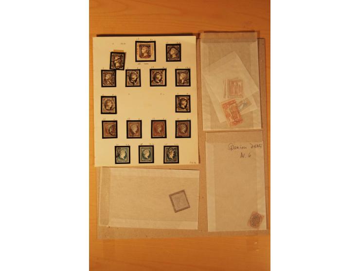 1850/1950 (ca.), postfrischer, ungebrauchter und gestempelter Posten mit guten Ausgaben, Abarten und Besonderheiten, einige B
