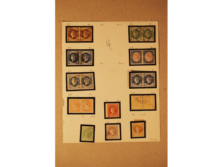 1850/1950 (ca.), postfrischer, ungebrauchter und gestempelter Posten mit guten Ausgaben, Abarten und Besonderheiten, einige B