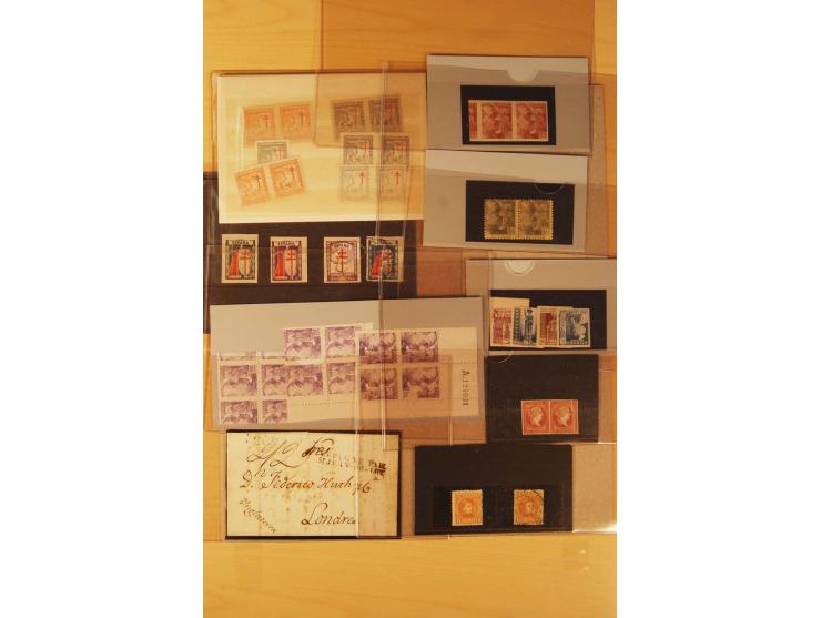 1850/1950 (ca.), postfrischer, ungebrauchter und gestempelter Posten mit guten Ausgaben, Abarten und Besonderheiten, einige B
