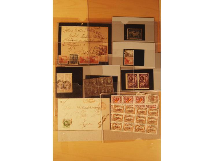 1850/1950 (ca.), postfrischer, ungebrauchter und gestempelter Posten mit guten Ausgaben, Abarten und Besonderheiten, einige B