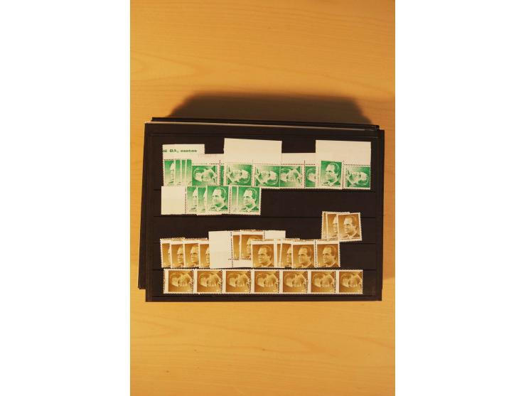 1985/98, postfrische Partie von einigen hundert Abarten, dabei un- und teilgezähnte Werte, fehlende Farben, Verzähnungen etc.