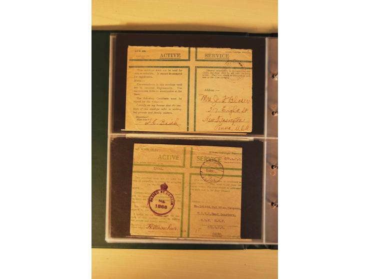 1939/45, Partie von 40 Briefen, dabei verschiedene Zensuren, frankierte und unfrankierte Feldpost von britischen, indischen, 