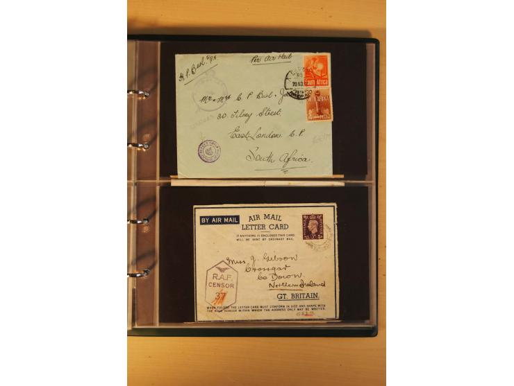 1939/45, Partie von 40 Briefen, dabei verschiedene Zensuren, frankierte und unfrankierte Feldpost von britischen, indischen, 