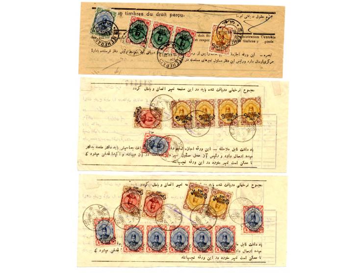 1876/1923, 15 Briefe und Ganzsachenumschläge sowie 5 Barnamehs; nur bessere Frankaturen und Stempel