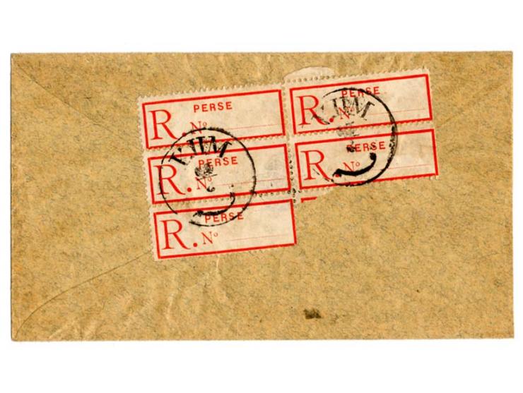 1894/1921, 5 Briefe mit guten Frankaturen bzw. Stempeln