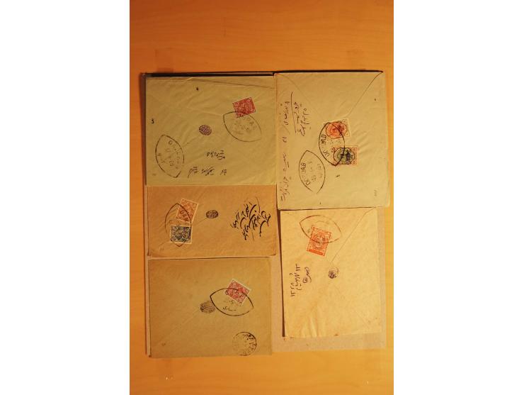 1911/24, 56 Briefe, dabei Stempel kleiner Orte, Zensur und Kontrollstempel etc.