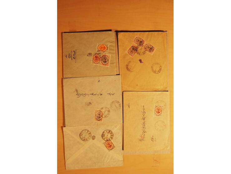 1911/24, 56 Briefe, dabei Stempel kleiner Orte, Zensur und Kontrollstempel etc.