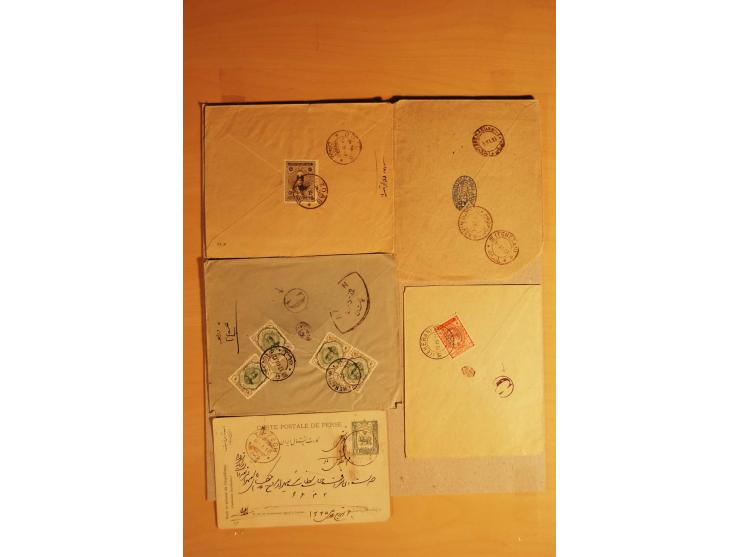 1911/24, 56 Briefe, dabei Stempel kleiner Orte, Zensur und Kontrollstempel etc.