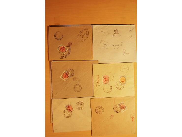 1911/24, 56 Briefe, dabei Stempel kleiner Orte, Zensur und Kontrollstempel etc.