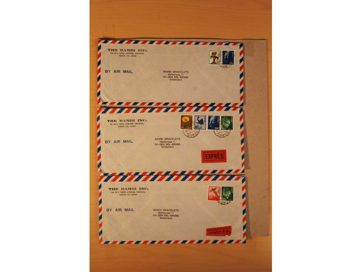 1880/1970 (ca.), rd. 370 Briefe, Karten und Ganzsachen, dabei Reco, Luftpost etc.