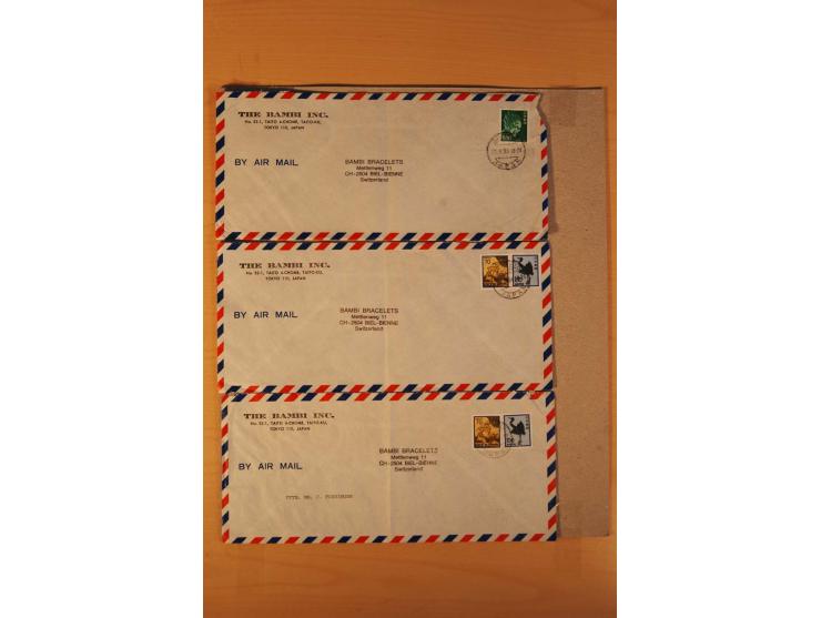1880/1970 (ca.), rd. 370 Briefe, Karten und Ganzsachen, dabei Reco, Luftpost etc.
