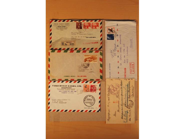 1880/1970 (ca.), rd. 370 Briefe, Karten und Ganzsachen, dabei Reco, Luftpost etc.