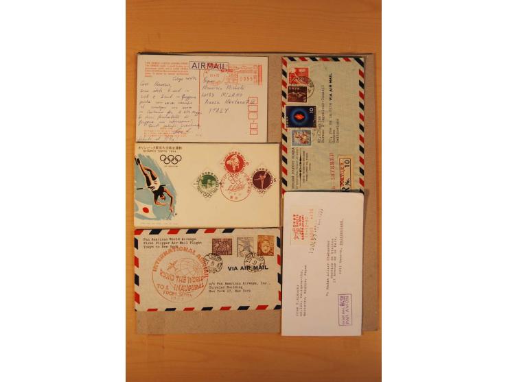 1880/1970 (ca.), rd. 370 Briefe, Karten und Ganzsachen, dabei Reco, Luftpost etc.