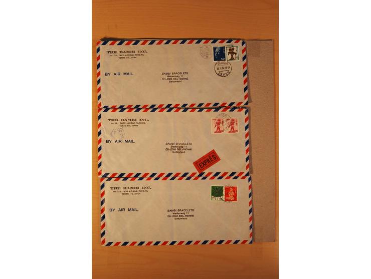 1880/1970 (ca.), rd. 370 Briefe, Karten und Ganzsachen, dabei Reco, Luftpost etc.