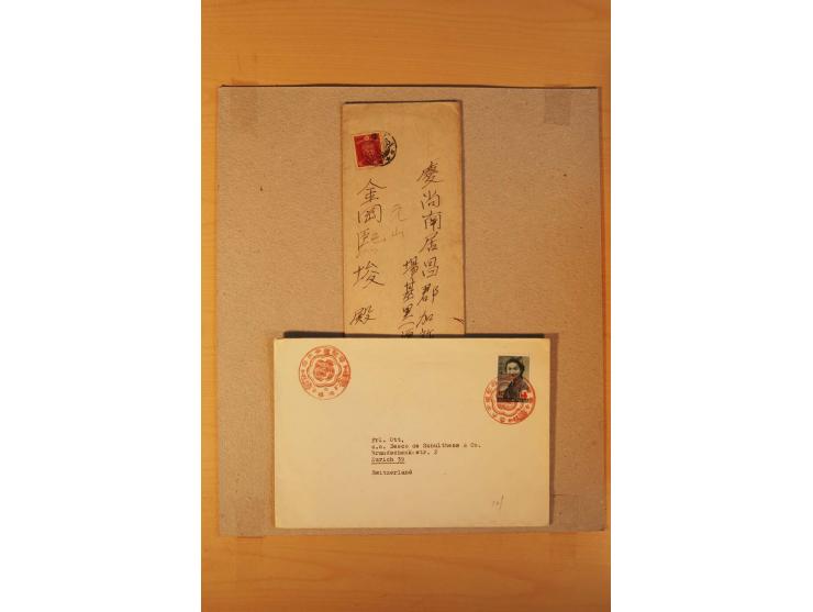 1880/1970 (ca.), rd. 370 Briefe, Karten und Ganzsachen, dabei Reco, Luftpost etc.