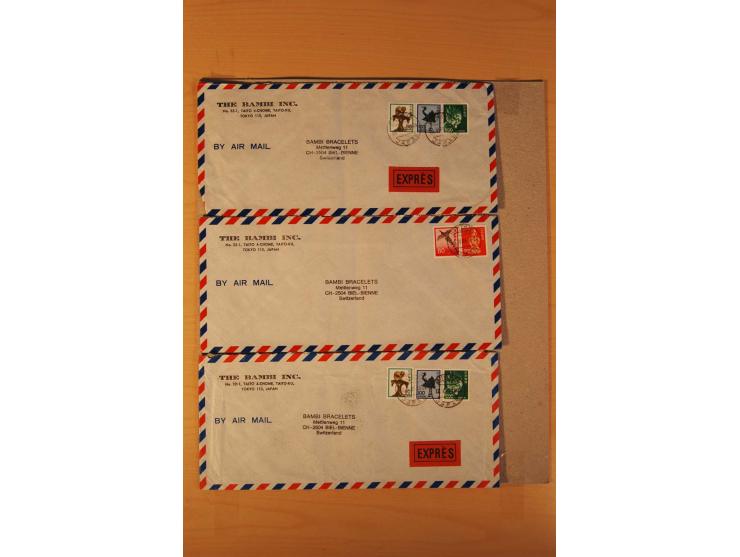 1880/1970 (ca.), rd. 370 Briefe, Karten und Ganzsachen, dabei Reco, Luftpost etc.