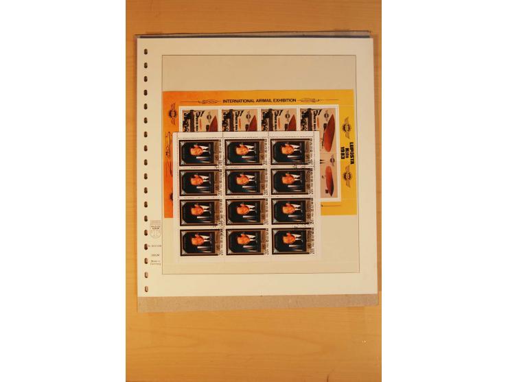 1884/1984, meist gestempelte Zusammenstellung Südkorea bis 1970 sowie gestempelte Blocks und Kleinbogen Nordkorea aus ca. 198