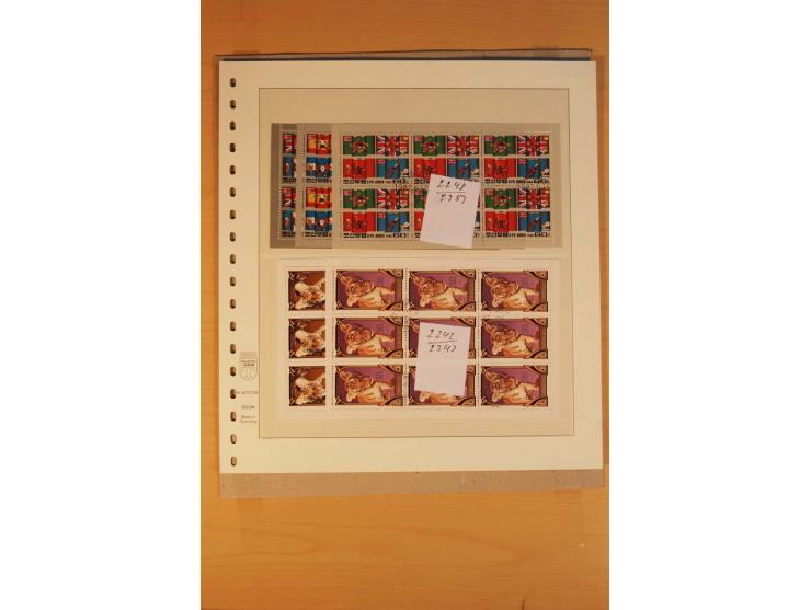 1884/1984, meist gestempelte Zusammenstellung Südkorea bis 1970 sowie gestempelte Blocks und Kleinbogen Nordkorea aus ca. 198