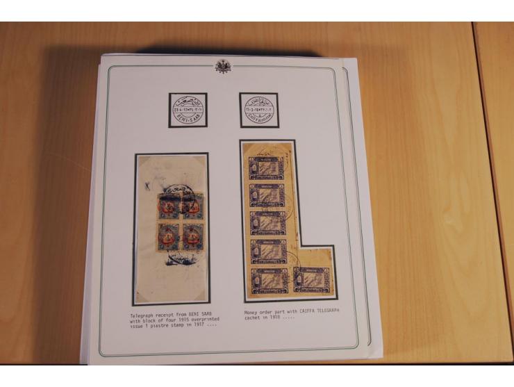1873/1917 (ca.), aufgezogene Sammlung von rd. 250 Briefen, Briefkarten, Karten, Ganzsachen und Ansichtskarten, dabei Telegram