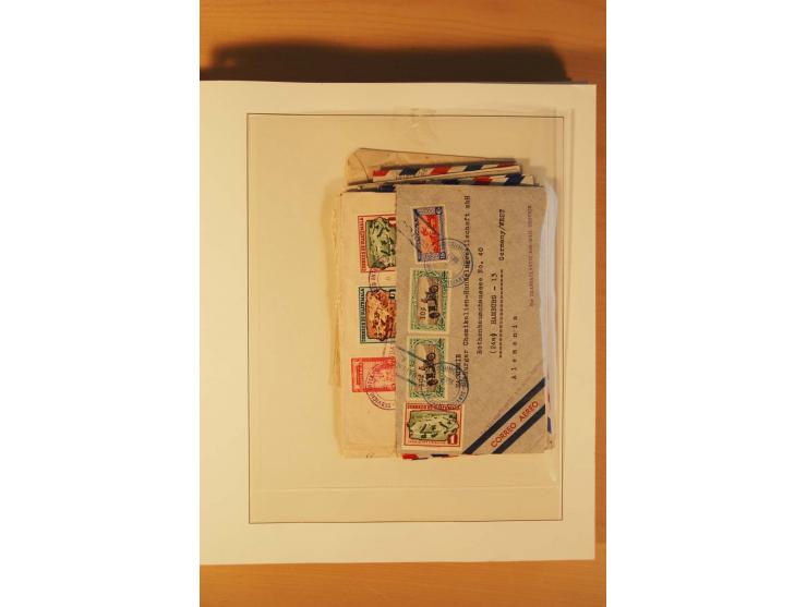 1862/1985 (ca.), ungebrauchte, postfrische und gestempelte Zusammenstellung mit etlichen Briefen und Ganzsachen von Costa Ric
