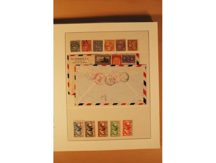 1862/1985 (ca.), ungebrauchte, postfrische und gestempelte Zusammenstellung mit etlichen Briefen und Ganzsachen von Costa Ric
