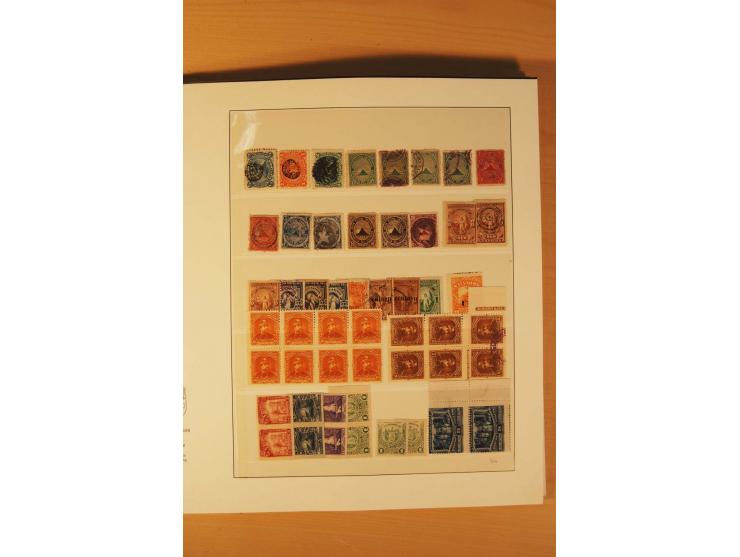 1862/1985 (ca.), ungebrauchte, postfrische und gestempelte Zusammenstellung mit etlichen Briefen und Ganzsachen von Costa Ric