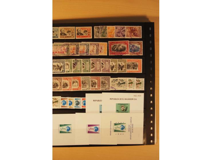 1862/1985 (ca.), ungebrauchte, postfrische und gestempelte Zusammenstellung mit etlichen Briefen und Ganzsachen von Costa Ric
