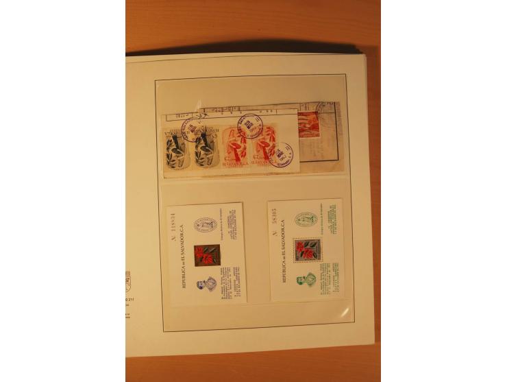 1862/1985 (ca.), ungebrauchte, postfrische und gestempelte Zusammenstellung mit etlichen Briefen und Ganzsachen von Costa Ric