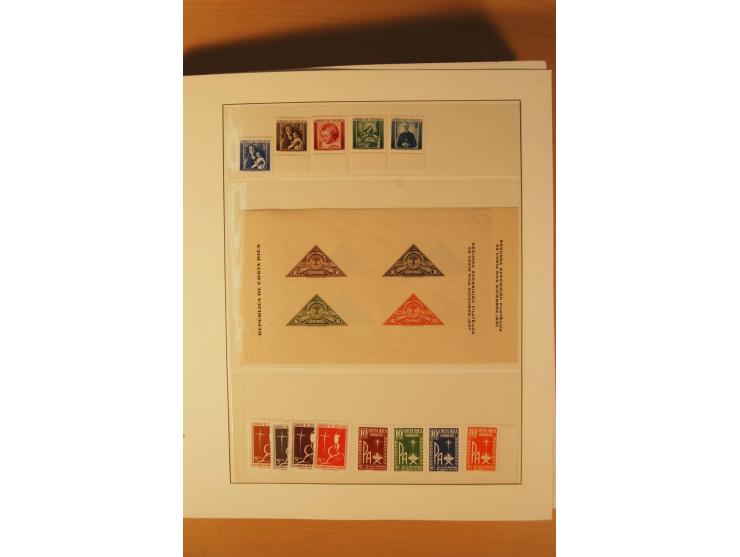 1862/1985 (ca.), ungebrauchte, postfrische und gestempelte Zusammenstellung mit etlichen Briefen und Ganzsachen von Costa Ric